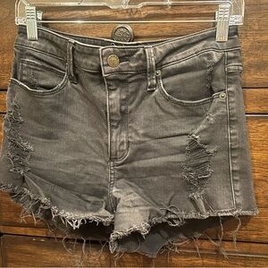Guess Denim Cut off high waisted shorts.